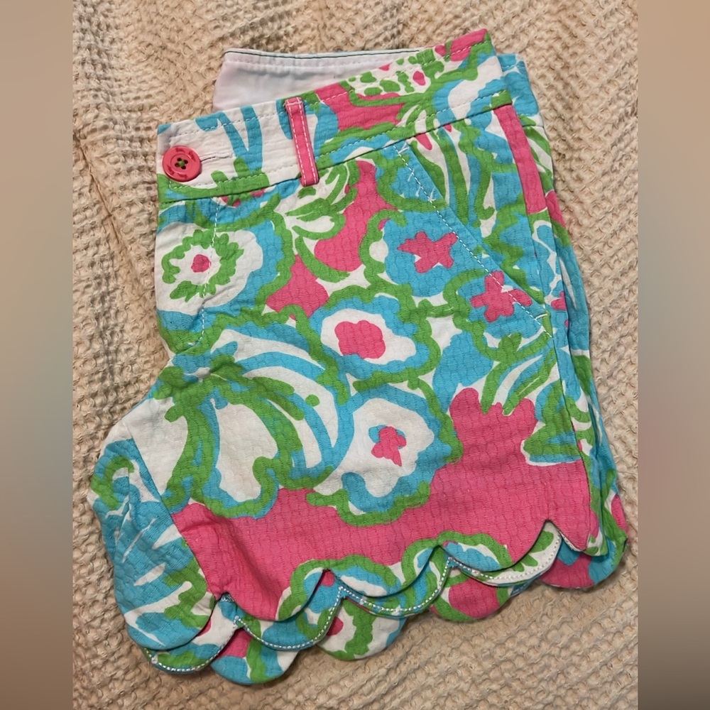 Lilly Pulitzer PB Pink a Delicacy Buttercup shorts